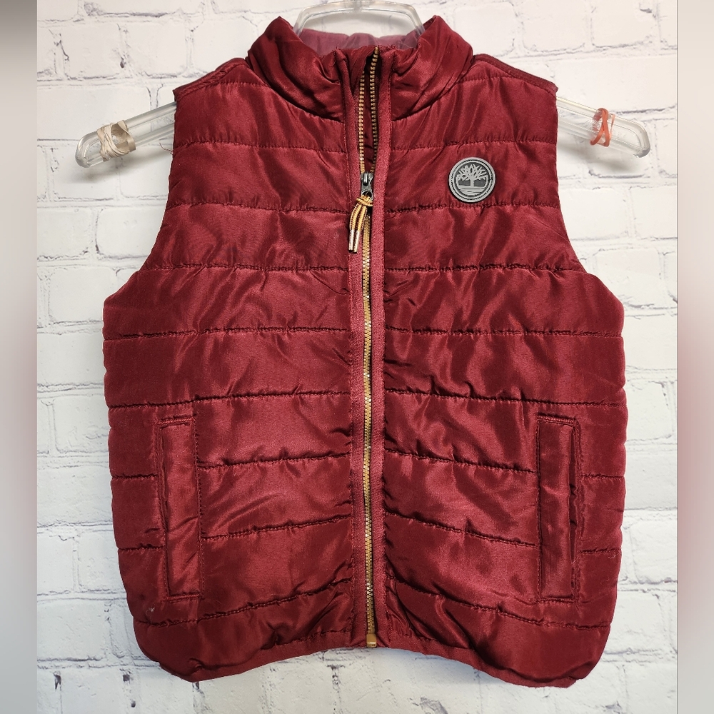 Timberland Red Puffer Vest